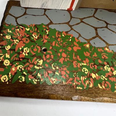 Anri Cottage background display for Miniature collectibles
