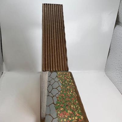 Anri Cottage background display for Miniature collectibles