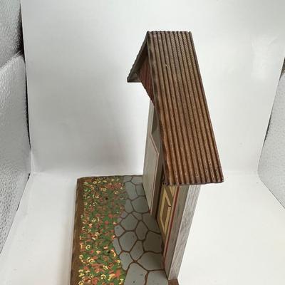 Anri Cottage background display for Miniature collectibles