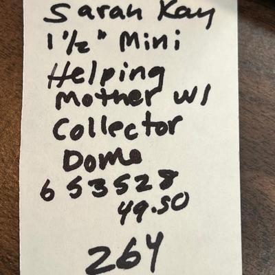 ANRI Mini collectible 1 1/2" in collector dome Helping Mother with Chores