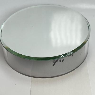4" round mirror stand