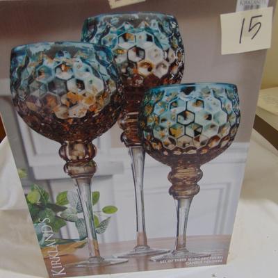 Item 15 Candle holder set