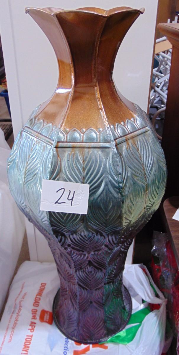 Item 24 Metal Vase