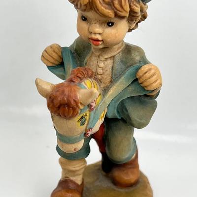 ANRI Italian woodcarving Collectible figurine  "Giddyup" RARE