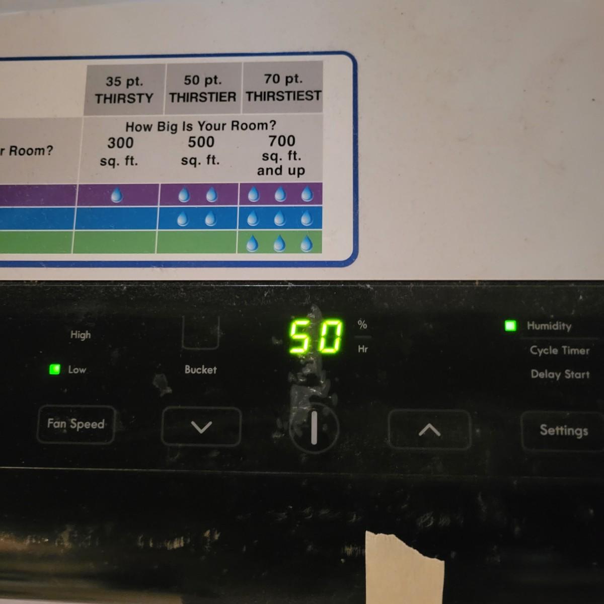 Kenmore 35 Pint Dehumidifier Model 251.55530510 (BLDW