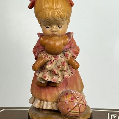 ANRI Italian woodcarving Collectible figurine "Wake Up"