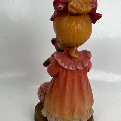 ANRI Italian woodcarving Collectible figurine "Wake Up"