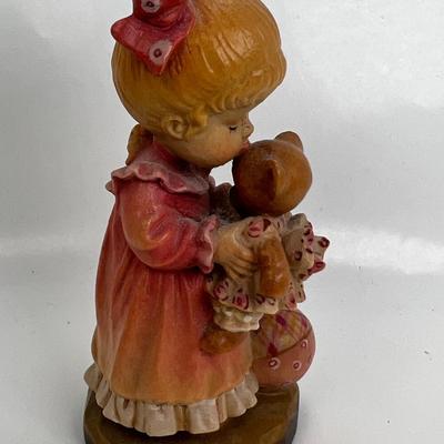 ANRI Italian woodcarving Collectible figurine "Wake Up"