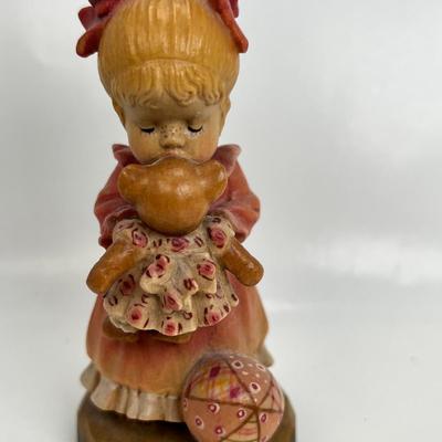ANRI Italian woodcarving Collectible figurine "Wake Up"