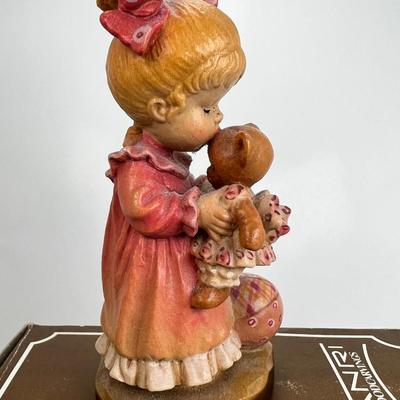 ANRI Italian woodcarving Collectible figurine "Wake Up"