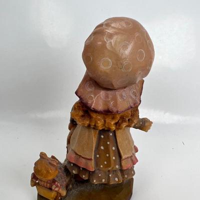 ANRI Italian woodcarving Collectible figurine "Playtime"