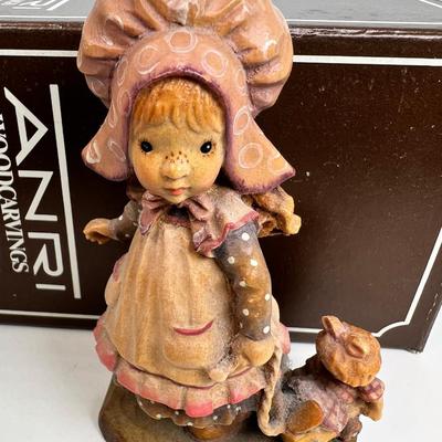 ANRI Italian woodcarving Collectible figurine "Playtime"
