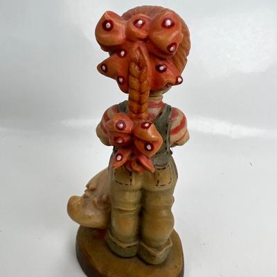 Anri Italian Wood Carving  Collectible figurine "Watchful Eye"