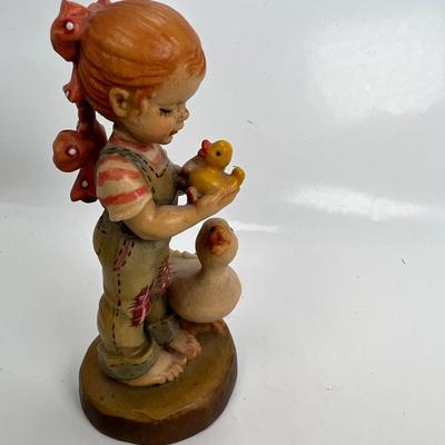 Anri Italian Wood Carving  Collectible figurine "Watchful Eye"