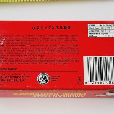 AMERICAN EAGLE .380 AUTOMATIC 95 GRAIN CASE METAL AMMO #2