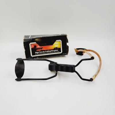 HIGH VELOCITY FOLDING SLING SHOT