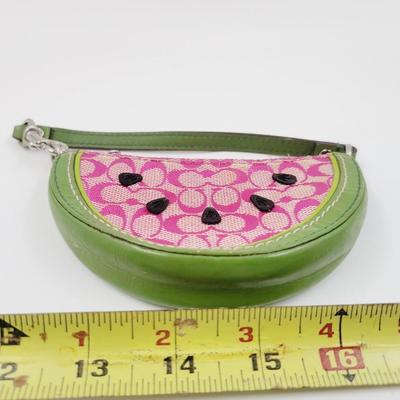 COACH SMALL WATERMELON COIN / KEY PURSE