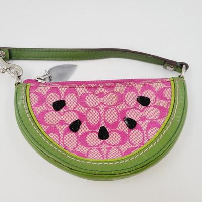COACH SMALL WATERMELON COIN / KEY PURSE