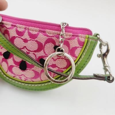 COACH SMALL WATERMELON COIN / KEY PURSE