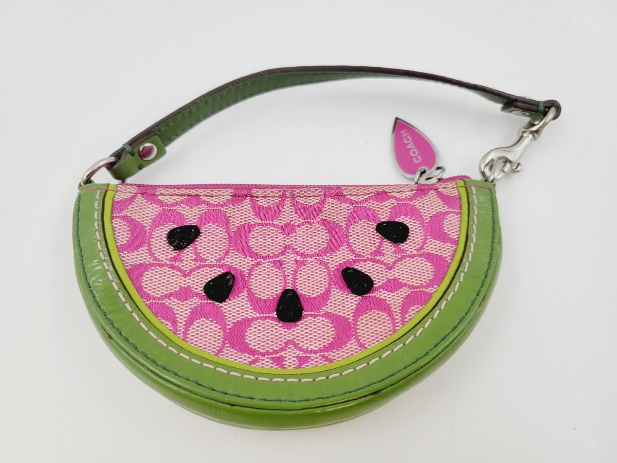 HERMES watermelon Coin Compartment accessory case coin purse | eBay