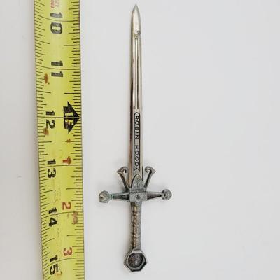 MINIATURE ROBIN HOOD REPLICA SWORD LETTER OPENER