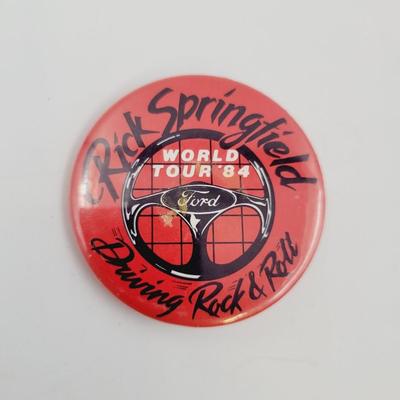 1984 RICK SPRINGFIELD CONCERT BUTTON