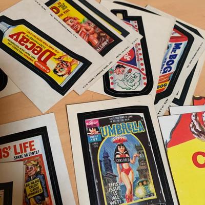 1970s Wacky Packages Sticker Trading Card Lot