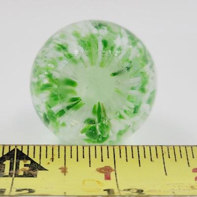 SMALL DESIGNED UNSIGNED GLASS EGG