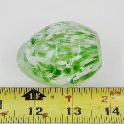 SMALL DESIGNED UNSIGNED GLASS EGG