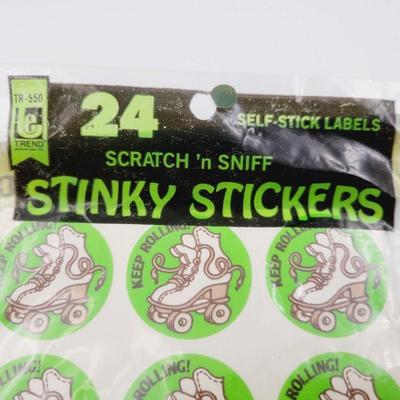 VINTAGE SCRATCH & SNIFF STICKERS - L@@K!