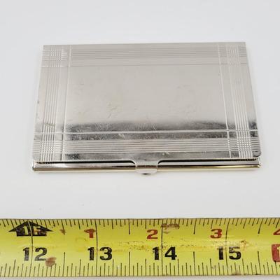 DESIGNER STAINLESS STEEL BUSINESS CARD HOLDER