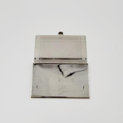 DESIGNER STAINLESS STEEL BUSINESS CARD HOLDER