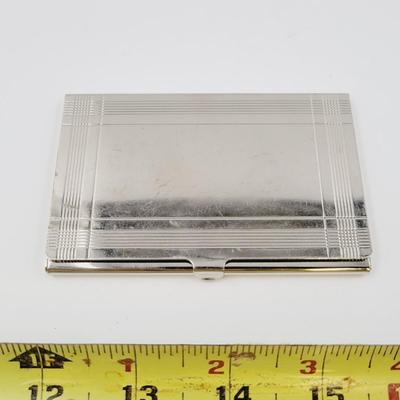 DESIGNER STAINLESS STEEL BUSINESS CARD HOLDER