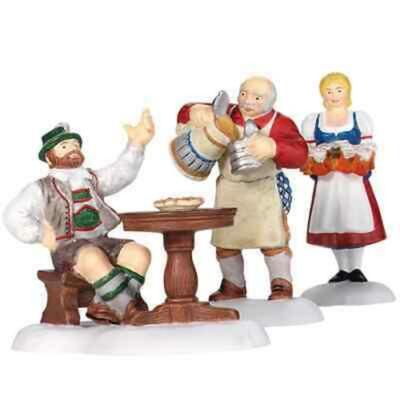 Dept. 56 Alpine Village Series "At The Oktoberfest", Set of 3