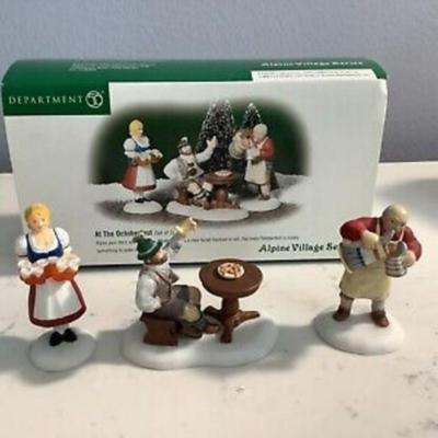 Dept. 56 Alpine Village Series "At The Oktoberfest", Set of 3
