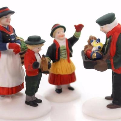Dept. 56 Alpine Village Series "The Toy Peddler", (Set of 3)