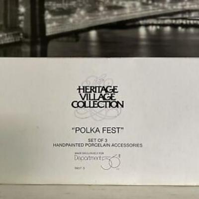 Dept 56- Polka Fest (Set of 3)- Alpine Village Series: RETIRED
