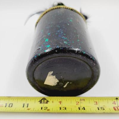 BEAUTIFUL DECORATED PEACOCK THEMED BOTTLE