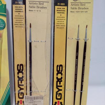 PAINT BRUSHES AND SPONGE LOT