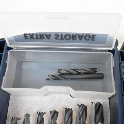 29 Ryobi Drill Bits with Carrying Case, Gently Used, Locking Case