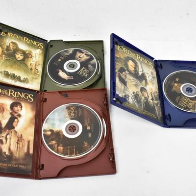 The Lord of The Rings Trilogy DVDs, Widescreen Version Movies