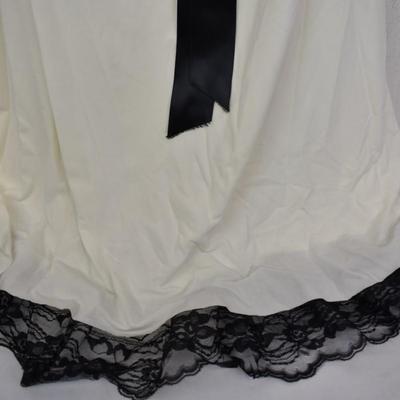 My Michelle Junior Girl's Formal Dress, Off White with Cropped Shawl, Medium