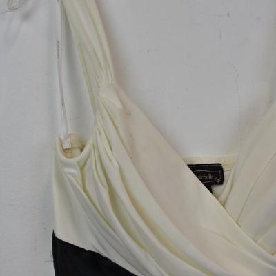 My Michelle Junior Girl's Formal Dress, Off White with Cropped Shawl, Medium