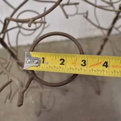 2 pc Metal Tree Home Decor, 42" Tall, 2.75" Circles
