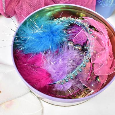 Girl's Fairy Decor - Tinkerbell Pixie Hollow Storage Boxes, Hanging Canopy, More