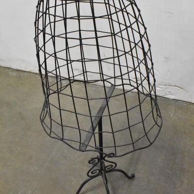 Near Life Size Metal Wire Mannequin, 58" Tall, Large Decor, Slightly Wobbles