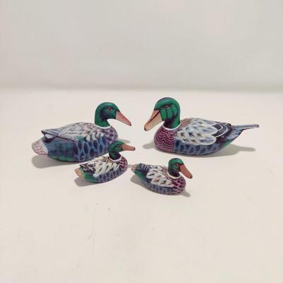 ADORABLE WOODEN DUCK FAMILY ðŸ¦†