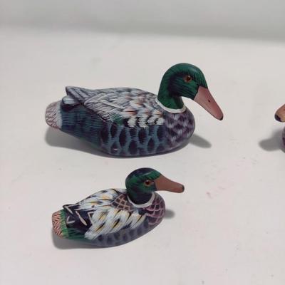 ADORABLE WOODEN DUCK FAMILY ðŸ¦†
