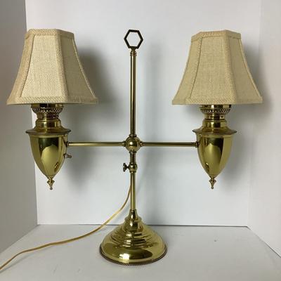 8027 Vintage Brass Student Lamp