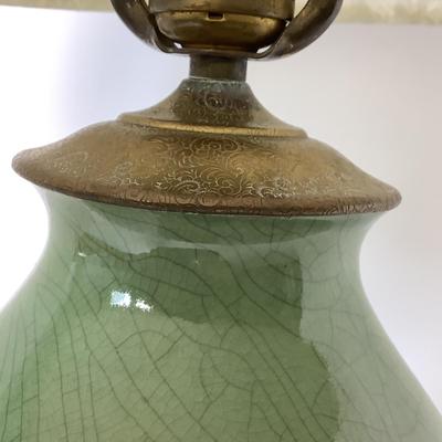 8032 Green Celadon Pottery Lamp